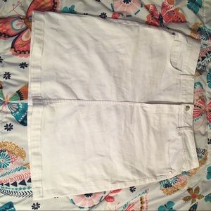 White Jean Skirt